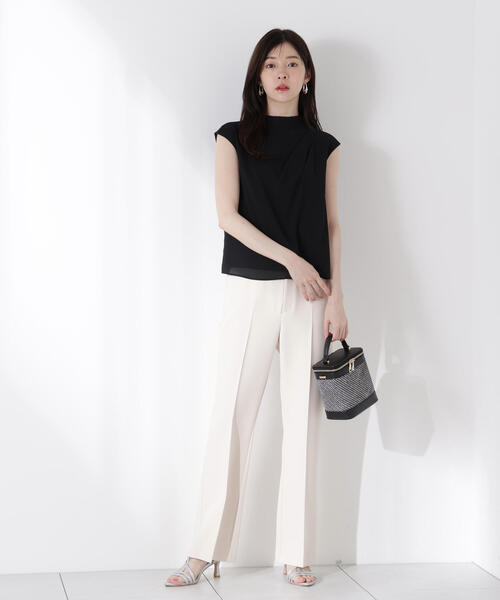 PROPORTION BODY DRESSING（プロポーションボディドレッシング）の「美脚フレアーパンツ / 1215230602（その他パンツ・レディース・ホワイト系その他/ブラック・MEDIUM/SMALL/P/S）」の14枚目の写真