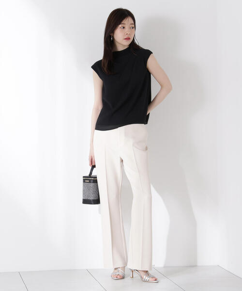 PROPORTION BODY DRESSING（プロポーションボディドレッシング）の「美脚フレアーパンツ / 1215230602（その他パンツ・レディース・ホワイト系その他/ブラック・MEDIUM/SMALL/P/S）」の15枚目の写真