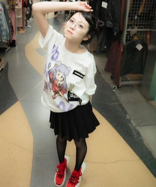 ROYAL FLASH(ロイヤルフラッシュ)の「Guernika/ゲルニカ/らんま1/2 Paint T-shirt / シャンプー(Tシャツ/カットソー・メンズ・ホワイト・L/XL)」の14枚目の写真