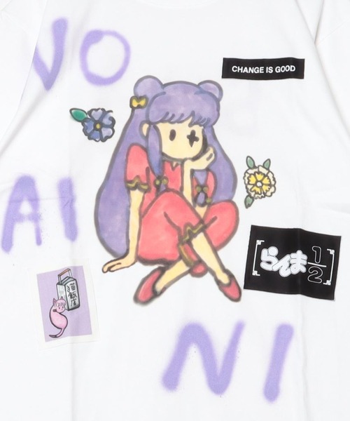 ROYAL FLASH(ロイヤルフラッシュ)の「Guernika/ゲルニカ/らんま1/2 Paint T-shirt / シャンプー(Tシャツ/カットソー・メンズ・ホワイト・L/XL)」の4枚目の写真