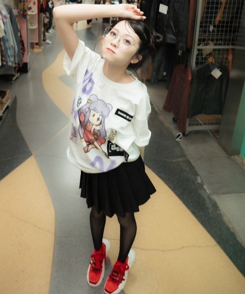 ROYAL FLASH(ロイヤルフラッシュ)の「Guernika/ゲルニカ/らんま1/2 Paint T-shirt / シャンプー(Tシャツ/カットソー・メンズ・ホワイト・L/XL)」の7枚目の写真