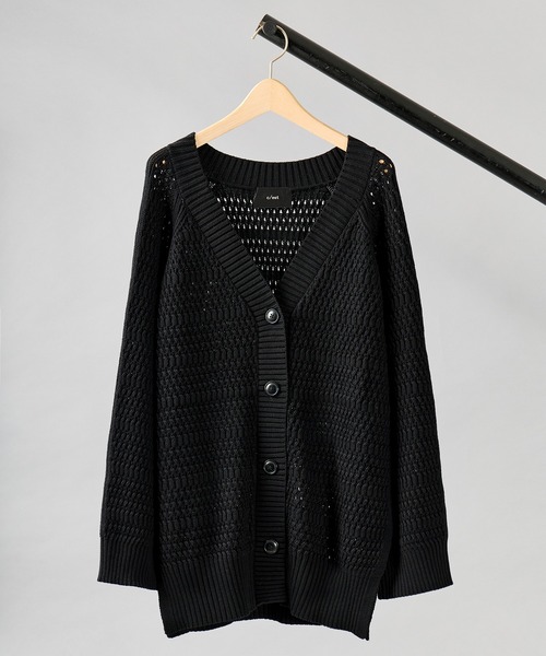 カーディガン 「 c/est / シーエ 」 Net Mesh Cardigan　 レディース メンズ セール】【 c/est / シーエ 】 Net Mesh Cardigan
