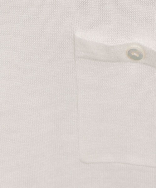 SALON adam et rope'（サロン アダム エ ロペ）の「クロップドハーフスリーブリネンニット［ドライタッチ・洗える］（Tシャツ/カットソー・レディース・カーキ/ブラック/オフホワイト/ブルー/ピンク・FREE）」の16枚目の写真