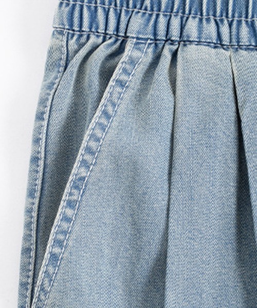 DAY CLOSET(デイ クローゼット)の「【大きいサイズ有/接触冷感】タック入り デニム風 リラックス ワイド イージーパンツ レディース(スウェットパンツ・レディース・ブラック/ホワイト/ブルー・S/XL/M/L)」の14枚目の写真
