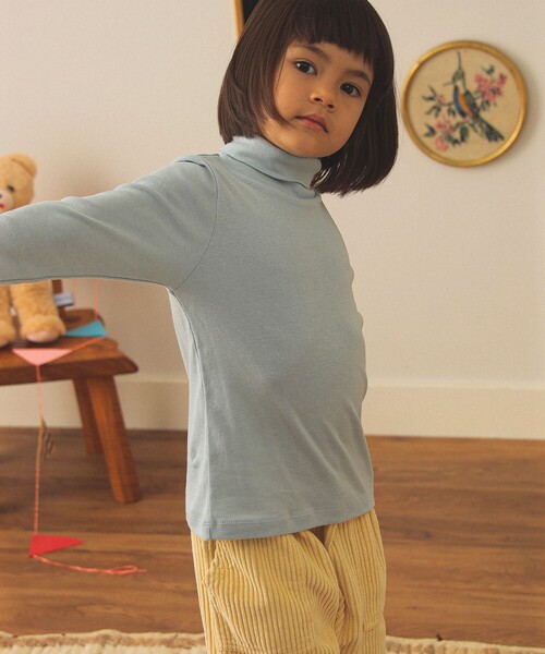 こども ビームス（コドモビームス）の「タートルネック トップス 2025FW （90～140cm）（Tシャツ/カットソー・キッズ・ネイビー/グリーン/サックスブルー/イエロー系その他3/ライトブラウン・140/130/120/110/100/90）」の5枚目の写真