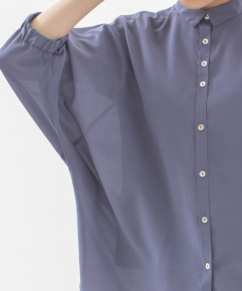 Cloche COOL ローン6分袖シアーシャツ セール】Cloche COOL ローン6分袖シアーシャツ（シャツ/ブラウス