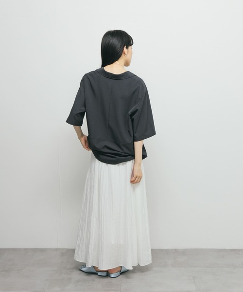 KBF（ケイビーエフ）の「ハーフスリーブルーズジャケット（その他アウター・レディース・チャコールグレー/モカ・ONE）」の16枚目の写真