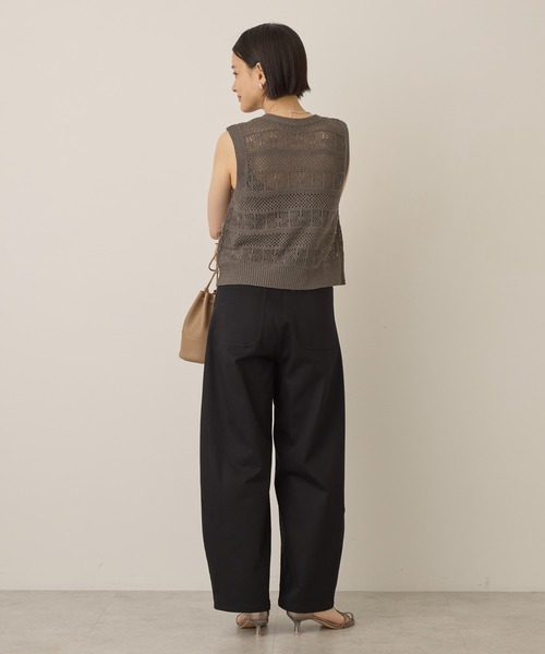 AMERICAN HOLIC（アメリカンホリック）の「ワイドエッグチノパンツ（チノパンツ・レディース・ライトベージュ/ブラック・マルチサイズ）」の11枚目の写真