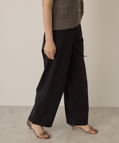 AMERICAN HOLIC（アメリカンホリック）の「ワイドエッグチノパンツ（チノパンツ・レディース・ライトベージュ/ブラック・マルチサイズ）」の13枚目の写真