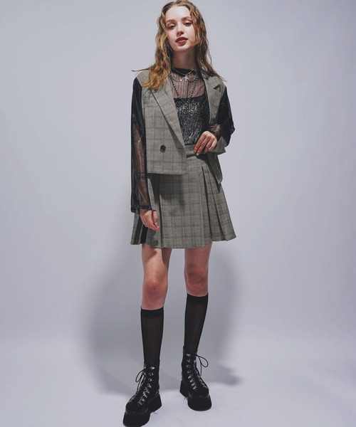 HARE（ハレ）の「タックプリーツシアースカパン(HARE)（その他パンツ・レディース・ブラック/ブラウン・FREE）」の3枚目の写真