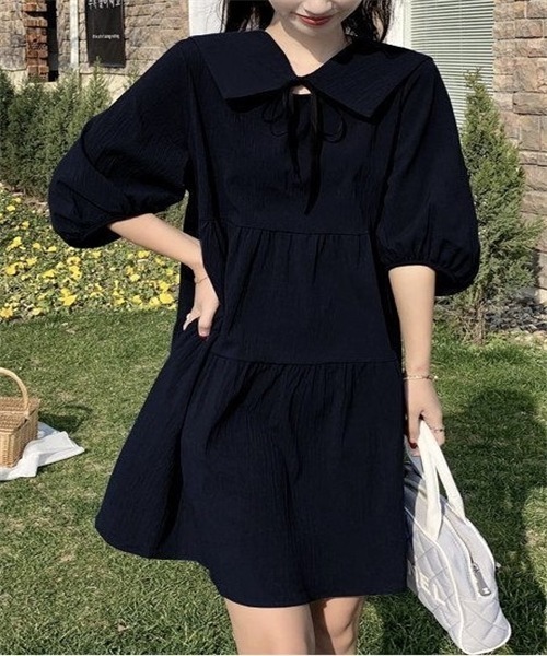 baby Dior セーラー襟 半袖ワンピース baby Dior セーラー襟 半袖ワンピース baby Dior セーラー襟