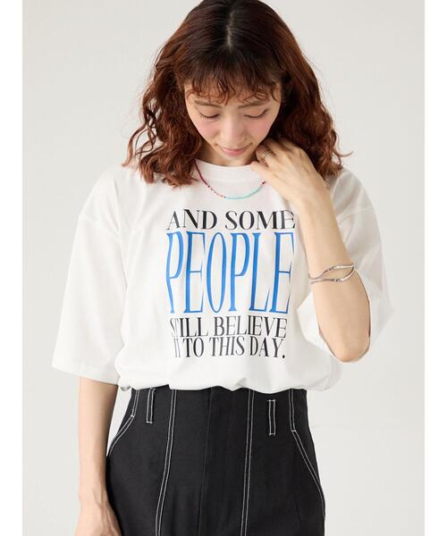 Lugnoncure（ルノンキュール）の「【接触冷感】ビッグロゴリラックスTシャツ（Tシャツ/カットソー・レディース・ネイビー/ブラック/オフホワイト・F）」の9枚目の写真