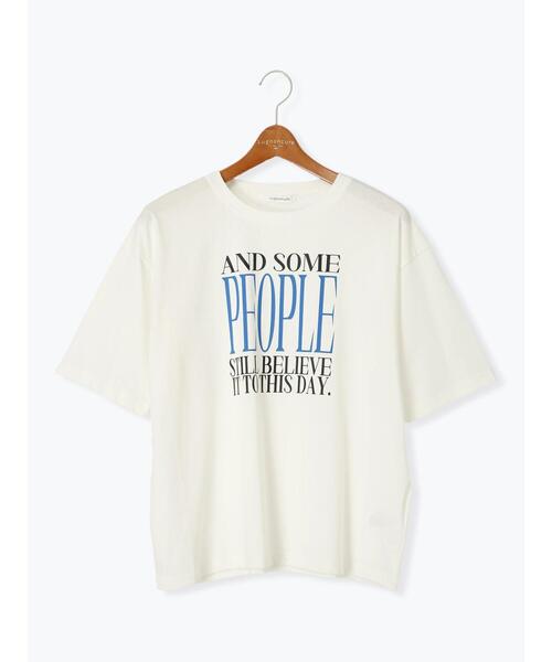 Lugnoncure（ルノンキュール）の「【接触冷感】ビッグロゴリラックスTシャツ（Tシャツ/カットソー・レディース・ネイビー/ブラック/オフホワイト・F）」の13枚目の写真