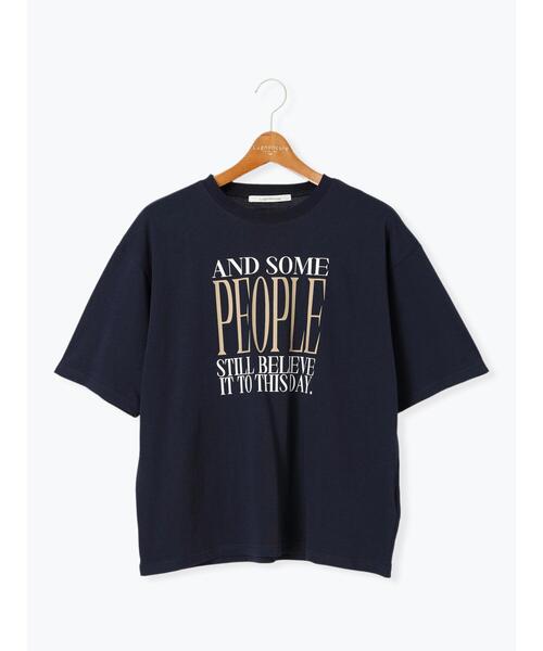 Lugnoncure（ルノンキュール）の「【接触冷感】ビッグロゴリラックスTシャツ（Tシャツ/カットソー・レディース・ネイビー/ブラック/オフホワイト・F）」の15枚目の写真