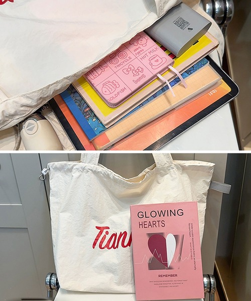 florist（フローリスト）の「【A4収納・軽い◎】ドロストポップカラートートバッグ/推し活バッグ/参戦バッグ（トートバッグ・レディース・ライトグリーン/レッド/グレー/ライトイエロー/ホワイト/ブラック・FREE）」の20枚目の写真