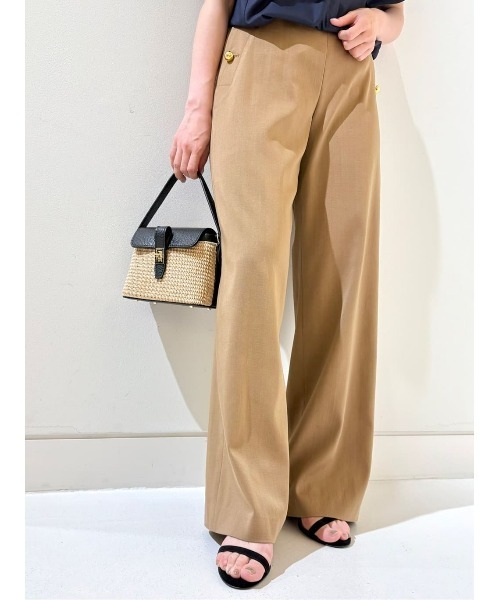 allureville（アルアバイル）の「デニムライクマリンパンツ（その他パンツ・レディース・キャメル/ネイビー・1/2/0）」の2枚目の写真