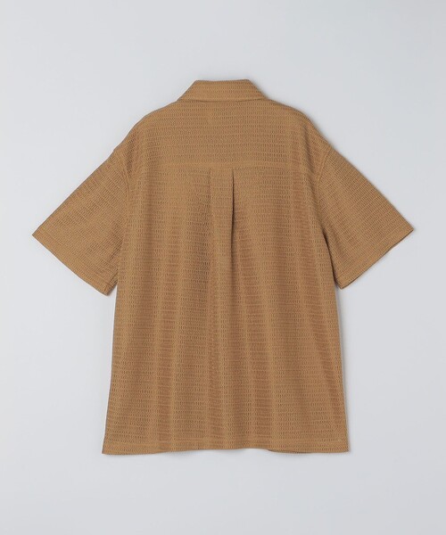 City Ambient Products（シティアンビエントプロダクツ）の「City Ambient Products: レギュラーカラー メッシュ シアー シャツ（シャツ/ブラウス・メンズ・サックスブルー/ブラック/キャメル・SMALL/LARGE/MEDIUM）」の8枚目の写真