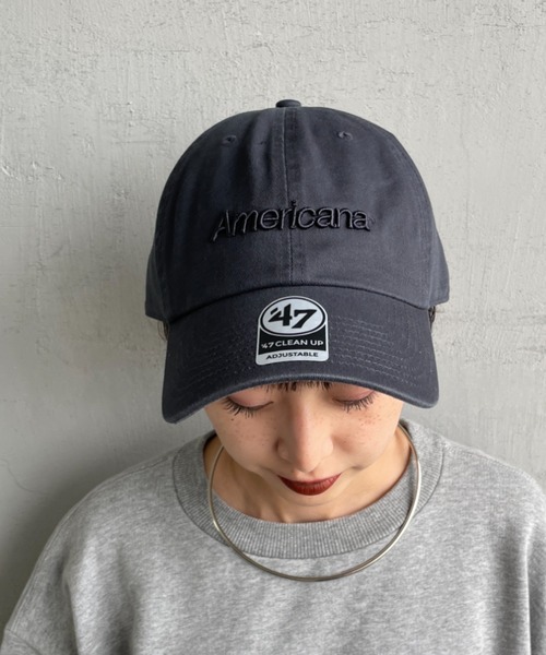 Americana/アメリカーナ] 47 クリーンナップ ブランドロゴ刺繍