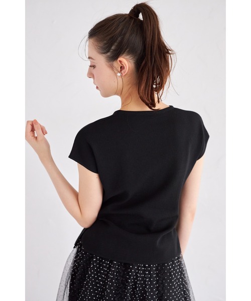 tocco closet(トッコ クローゼット)の「【ZOZO限定】アシンメトリードレープニットトップス(ニット/セーター・レディース・ブラック/その他/ホワイト・M)」の20枚目の写真