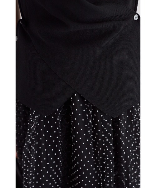 tocco closet(トッコ クローゼット)の「【ZOZO限定】アシンメトリードレープニットトップス(ニット/セーター・レディース・ブラック/その他/ホワイト・M)」の22枚目の写真