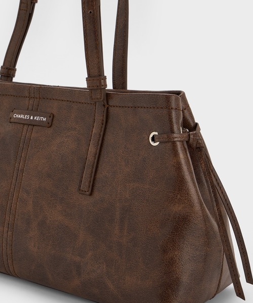 Noane ノアン イーロンゲイティドハンドルショルダーバッグ CHARLES ＆ KEITH ショルダーバッグ バッグ Noane ノアン