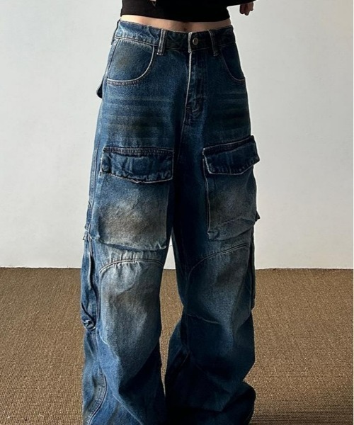 REBALANCE（リバランス）の「デニムカーゴパンツ（カーゴパンツ・メンズ・A・MEDIUM/LARGE/X-LARGE）」の5枚目の写真