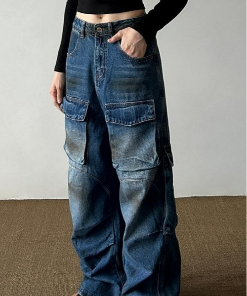 REBALANCE（リバランス）の「デニムカーゴパンツ（カーゴパンツ・メンズ・A・MEDIUM/LARGE/X-LARGE）」の6枚目の写真