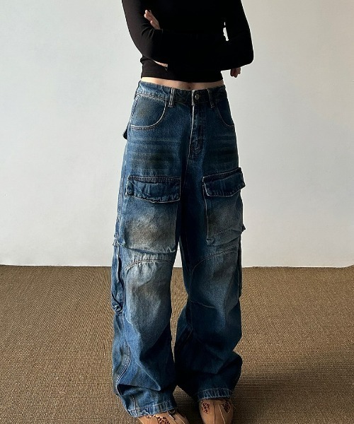 REBALANCE（リバランス）の「デニムカーゴパンツ（カーゴパンツ・メンズ・A・MEDIUM/LARGE/X-LARGE）」の7枚目の写真
