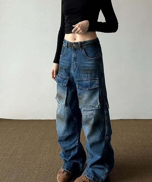REBALANCE（リバランス）の「デニムカーゴパンツ（カーゴパンツ・メンズ・A・MEDIUM/LARGE/X-LARGE）」の8枚目の写真
