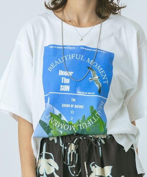 ROSE BUD(ローズバッド)の「(GENE HEAVENS)BEAUTIFUL MOMENT PHOTO TEE(Tシャツ/カットソー・レディース・ブラック/ホワイト・ONE SIZE)」の15枚目の写真