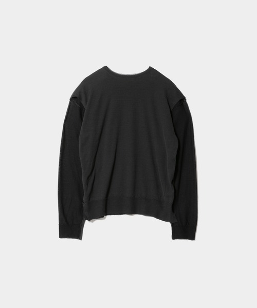 beautiful people(ビューティフルピープル)の「flip sheer wool pullover(ニット/セーター・レディース・マルチ/ブラック・38)」の8枚目の写真