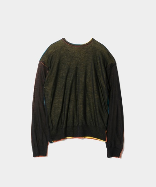 beautiful people(ビューティフルピープル)の「flip sheer wool pullover(ニット/セーター・レディース・マルチ/ブラック・38)」の17枚目の写真