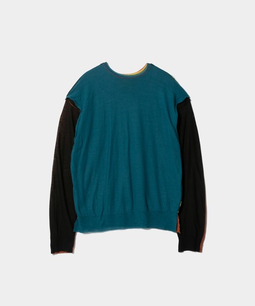 beautiful people(ビューティフルピープル)の「flip sheer wool pullover(ニット/セーター・レディース・マルチ/ブラック・38)」の16枚目の写真