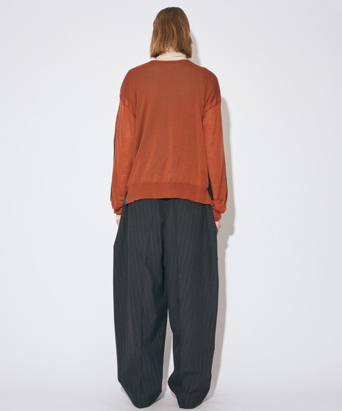 beautiful people(ビューティフルピープル)の「flip sheer wool pullover(ニット/セーター・レディース・マルチ/ブラック・38)」の9枚目の写真