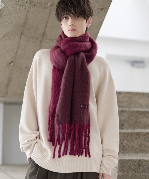 新品同様　超美品　dunhill 100%ウール マフラー グラデーション グラデーションマフラー(ストール・マフラー・スヌード) | MK MICHEL