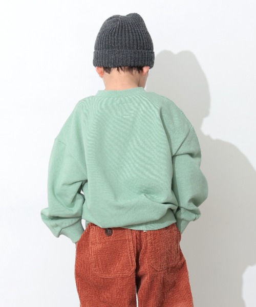Ocean&Ground（オーシャン&グラウンド）の「BASEBALL FUNﾌﾟﾘﾝﾄｽｳｪｯﾄ（スウェット・キッズ・ブラウン/ライトグリーン/キナリ・80/90/100/110/120/130/140）」の6枚目の写真