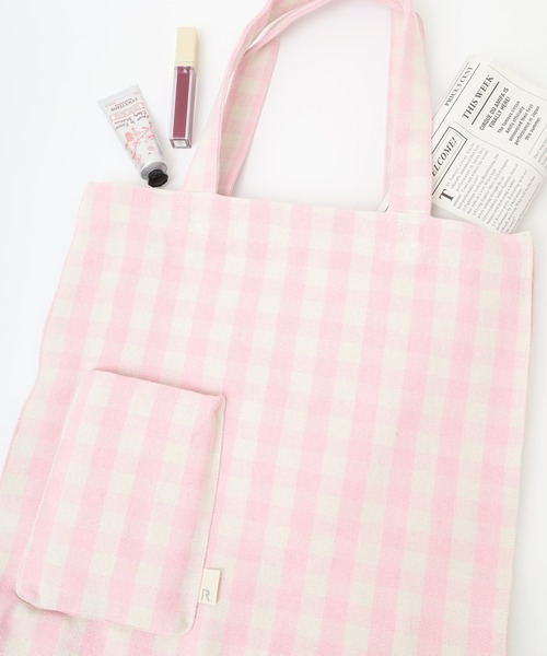 ROOTOTE(ルートート)の「ROOTOTE リサイクルコットントート(トートバッグ・レディース・イエロー/サックスブルー/ブラック/グレー/ピンク/ベージュ・FREE)」の6枚目の写真