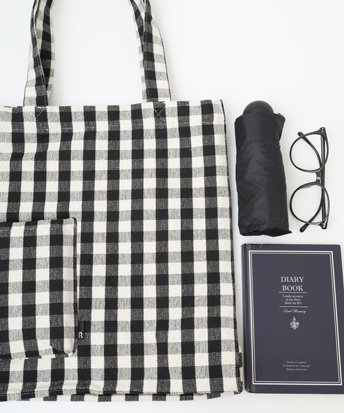 ROOTOTE(ルートート)の「ROOTOTE リサイクルコットントート(トートバッグ・レディース・イエロー/サックスブルー/ブラック/グレー/ピンク/ベージュ・FREE)」の2枚目の写真