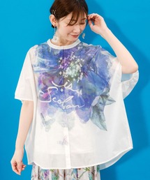 シャツ ブラウス iS ScoLar イズスカラー 花柄 ローン 552244 01)オフ白 Mフリー シャツ ブラウス iS ScoLar イズスカラー 花柄 ローン 552244 01