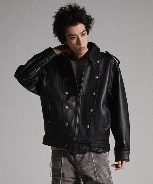 GRANCY】Napoleon Leather Blouson / ナポレオンレザーブルゾン