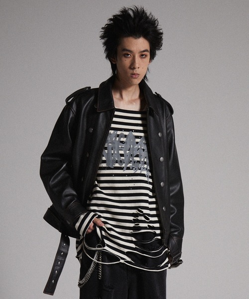 GRANCY ナポレオン レザー ブルゾン GRANCY】Napoleon Leather Blouson / ナポレオンレザーブルゾン