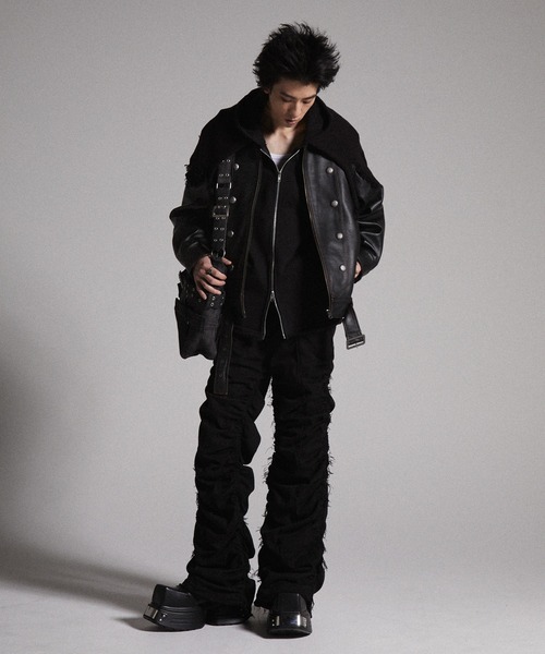 Grancy レザーブルゾン GRANCY】Napoleon Leather Blouson / ナポレオンレザーブルゾン