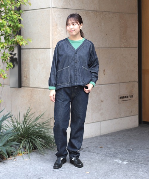 D.M.G. / ディーエムジー] 6ozデニム ワークシャツカーディガン