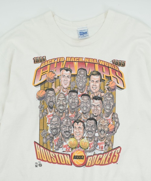 VINTAGE(ヴィンテージ)の「【USED】90’s SALEM “NBA Houston Rockets” バスケ Tシャツ USA製(Tシャツ/カットソー・メンズ・ホワイト・X-LARGE)」の2枚目の写真