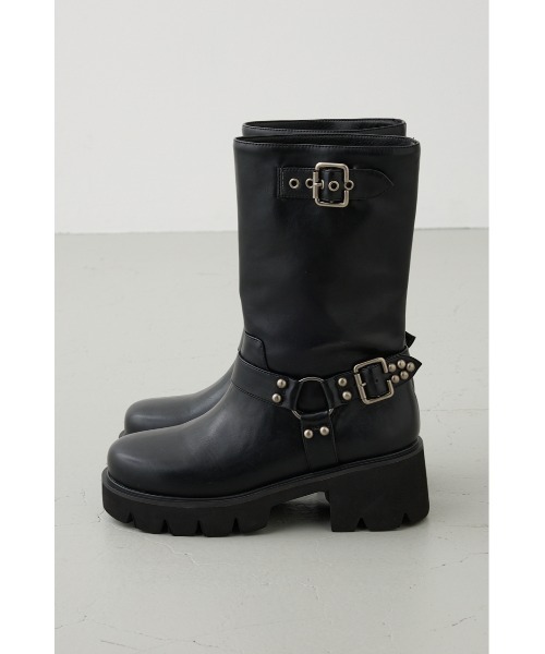 AZUL by moussy(アズールバイマウジー)の「ヴィンテージライクエンジニアブーツ(ブーツ・レディース・ブラウン/ブラック・SMALL/LARGE/MEDIUM)」の7枚目の写真