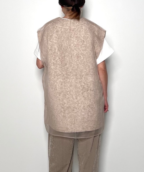 CHIGNON（シニヨン）の「【 CHIGNON / シニヨン 】リバーオーガンドッキングベスト（ベスト・レディース・グレー/ベージュ・FREE）」の11枚目の写真