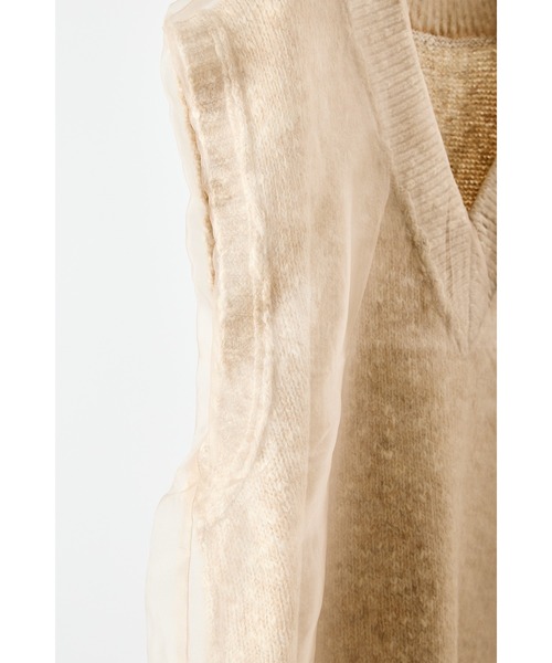 CHIGNON（シニヨン）の「【 CHIGNON / シニヨン 】リバーオーガンドッキングベスト（ベスト・レディース・グレー/ベージュ・FREE）」の7枚目の写真