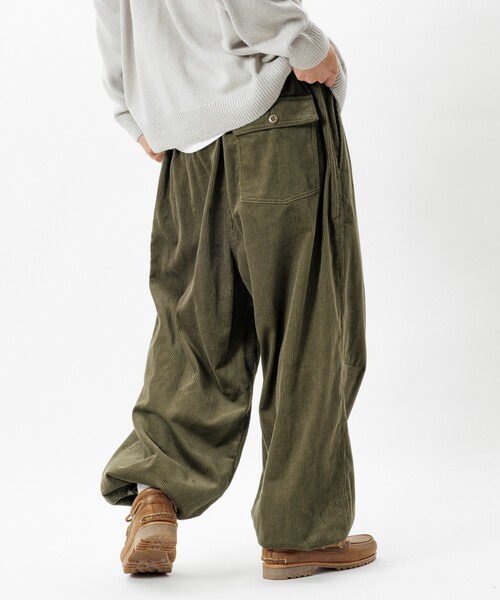 セール】限定展開 ワイドシルエット コーデュロイ ミリタリーサーカス