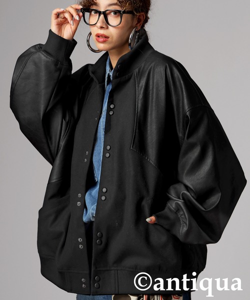 アンティカ異素材切り替えジャケット 異素材切り替えジャケット（その他アウター）｜antiqua（アンティカ