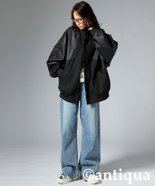 antiqua(アンティカ)の「異素材切り替えジャケット(その他アウター・レディース・ブラック・ONESIZE)」の13枚目の写真